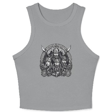 Discover viking warriors Crop Tank Top