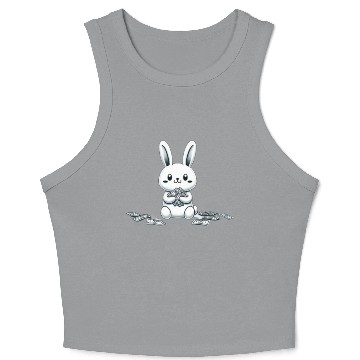 Discover lucky money rabbit Crop Tank Top