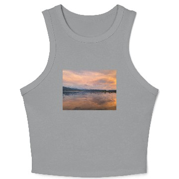 Discover Serene Sunset Crop Tank Top