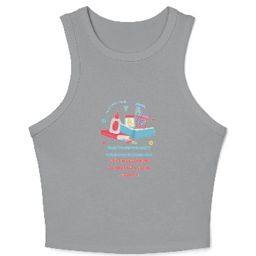 Discover Growth Begins Here Crop Tank Top