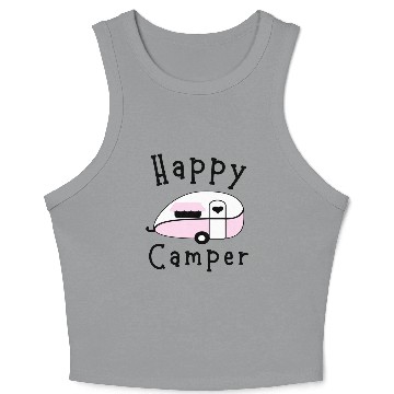 Discover Happy Camper - Camping Crop Tank Top
