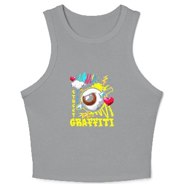 Discover Graffiti Train Hip Hop Crop Tank Top