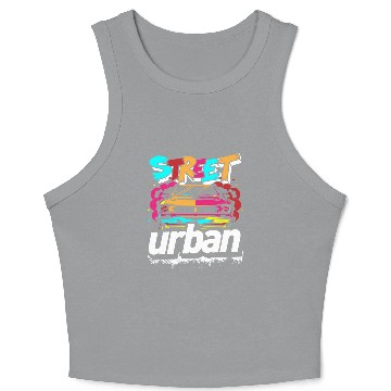 Discover Graffiti Sprayer Rap Cool Crop Tank Top