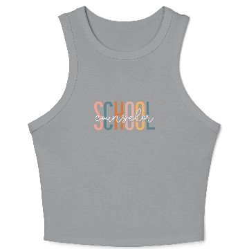 Discover School Counselor School Counselor Crop Tank Top