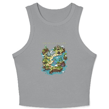 Discover Cryptid Bigfoot Loch Ness Monster Mothman Jersey Crop Tank Top