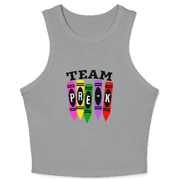 Discover Pre-K Team - Preschool Teacher Crop Tank Top