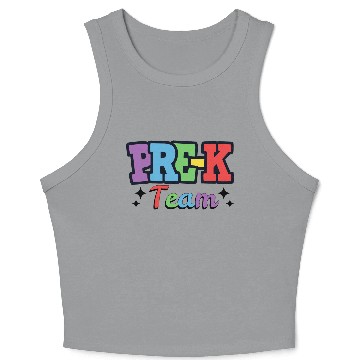 Discover Pre-K Team - Preschool Teacher Crop Tank Top