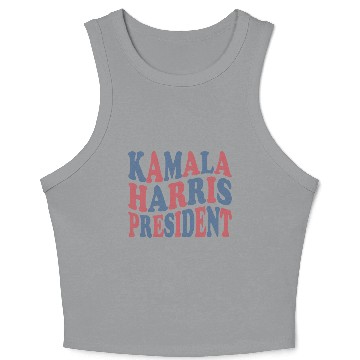 Discover Kamala Harris president reteo Crop Tank Top
