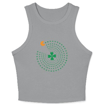 Discover St Patrick Pacman Crop Tank Top
