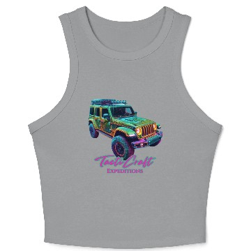Discover Jeep overland Crop Tank Top