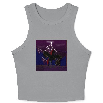 Discover Pegasus Storm at Night Crop Tank Top