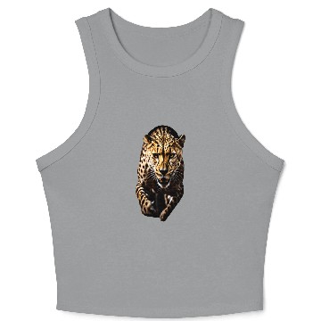 Discover A Cheetah in Motion Crop Tank Top