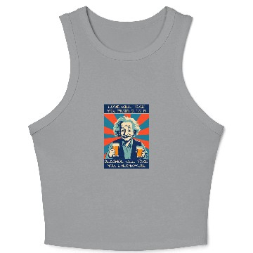 Discover Alcohol Will Take You Everywhere Funny Crop Tank Top