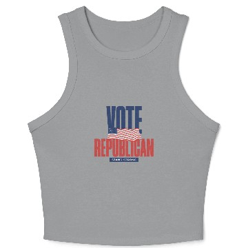 Discover Vote Republican Election 2024 Crop Tank Top design