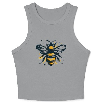 Discover Honey Bee Insect Art 1 Crop Tank Top