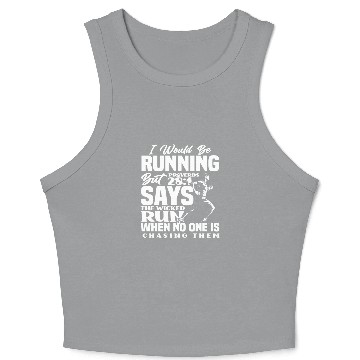 Discover Proverbs Of The Bible - Proverbs 28:1 Running Crop Tank Top