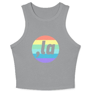 Discover Kamala Harris Comma La Rainbow Election 2024 Crop Tank Top