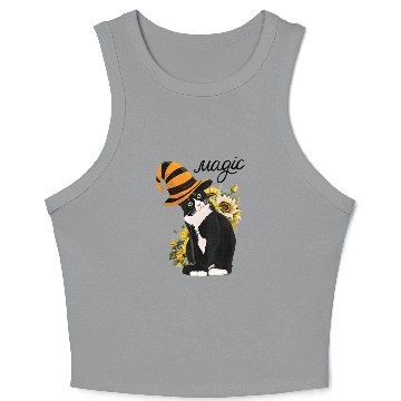 Discover Magic Cat Crop Tank Top