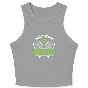 Discover Funny Tennis Player Racket Friends Crop Tank Top