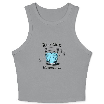 Discover Science is Optimistic Classic Crop Tank Top