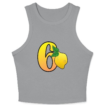 Discover Number 60th Birthday - Lemon Crop Tank Top