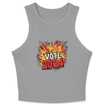 Discover Vote 2024 Election Crop Tank Top 0011