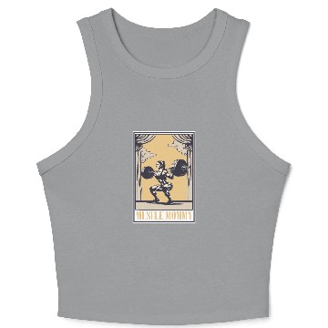 Discover Tarot Cards Muscle Mommy for Strength & Crop Tank Top
