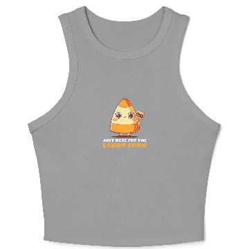 Discover Candy Corn Just Here For The Candy Corn Crop Tank Top