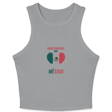 Discover Mexico Independence Day Celebration Crop Tank Top