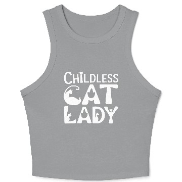 Discover Childless Cat lady Kamala Harris Crop Tank Top