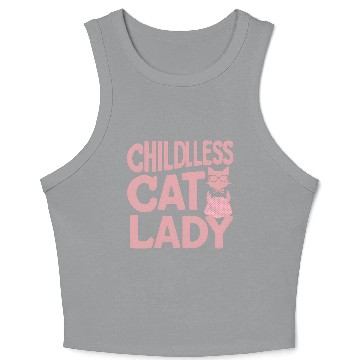 Discover Childless Cat lady Kamala Harris Crop Tank Top
