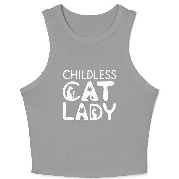 Discover Childless Cat lady Kamala Harris Crop Tank Top