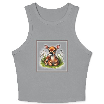 Discover Cute baby animals Crop Tank Top