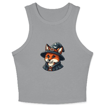 Discover Magical Fox - Wizard Fantasy Crop Tank Top
