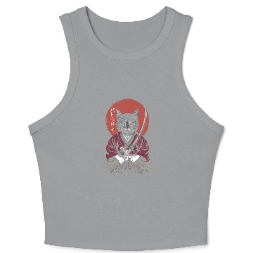 Discover Neko Battousai Samurai Cat Classic Crop Tank Top