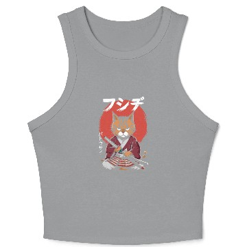 Discover Neko Battousai Samurai Cat Classic Crop Tank Top
