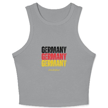 Discover Germany flag, German pride Crop Tank Top