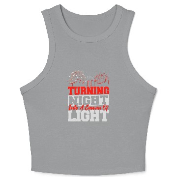 Discover Pyrotechnician Firecracker Pyro Crew Crop Tank Top