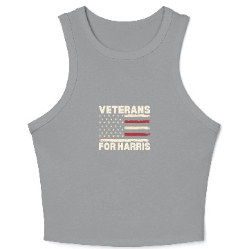 Discover Veterans For Harris Crop Tank Top