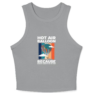 Discover Balloon Aviation Fun Hobby Crop Tank Top