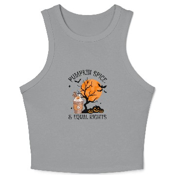 Discover Pumpkin Spice and Equal Rights Halloween Crop Tank Top