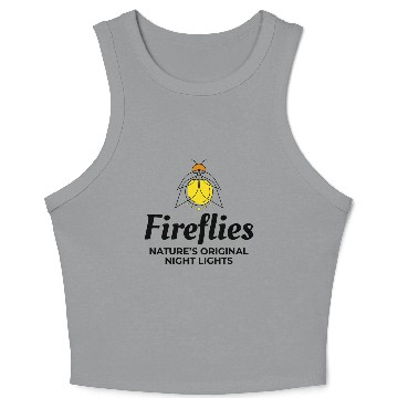 Discover Fireflies Firefly Lightning Bug Insect Collector Crop Tank Top