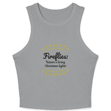 Discover Fireflies Firefly Lightning Bug Insect Christmas Crop Tank Top