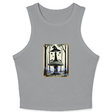 Discover Tripping Through the Tree Tips Psychedelic Witch Crop Tank Top
