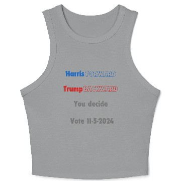 Discover Harris vs Trump Crop Tank Top