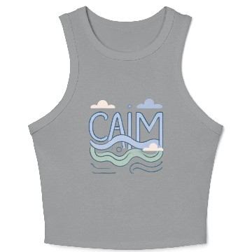 Discover Calm: Peaceful and Minimalist Design Crop Tank Top