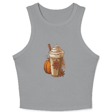 Discover Pumpkin spice latte Crop Tank Top