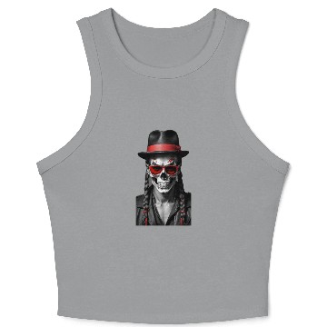 Discover Modern skull Crop Tank Top