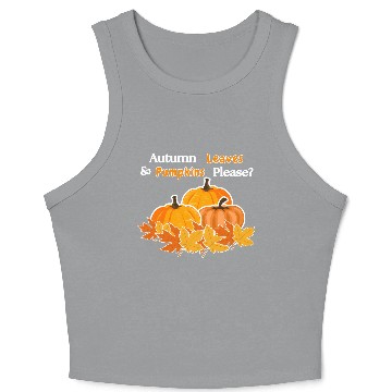 Discover Autumn Leaves Crop Tank Top