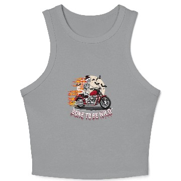 Discover Bone to be wild, Halloween Crop Tank Top